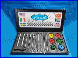 11x VALVE SEAT CUTTER KIT CARBIDE TIPPED CUSTOM MADE 15307075 4 ANGLES CUT