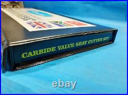 11x VALVE SEAT CUTTER KIT CARBIDE TIPPED CUSTOM MADE 15307075 4 ANGLES CUT