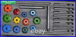 12 Pcs Carbide Tipped Valve Seat Cutter Kit 45,30,70 Deg With 8setms Guides Best