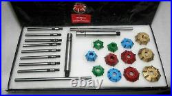 12 Pcs Carbide Tipped Valve Seat Cutter Kit Small Block Heads