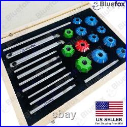 12 Pcs Carbide Valve Seat & Face Cutter Set For Vintage Cars & Bikes in Box