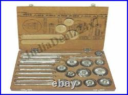 12 Pecs Valve Seat & Face Cutter Set/Kit for Vintage Cars & Bikes in Wooden Box