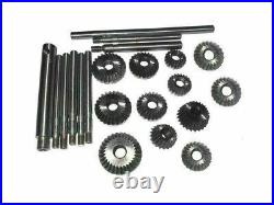 12 Piece Valve Seat & Face Cutter Set Of 12 Pcs Carbon Steel With Metal Box