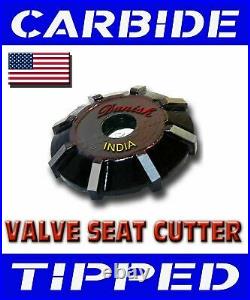 12x 3 ANGLES CUT VALVE SEAT CUTTER SET + 5.5 MM GUIDE CARBIDE TIPPED