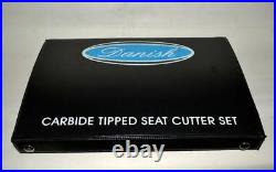 12x CUSTOMISED CARBIDE TIPPED VALVE SEAT CUTTER SET 24-29M 32-45-60 DEG BOXED