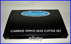 12x HIGH CARBON STEEL VALVE SEAT CUTTER + 1 CARBIDE TIPPED HARD SEAT CUTTER