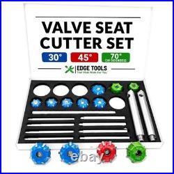 12x Large Carbide Mounted Valve Seat Cutter Set 30 45 70 (20 Degrees) USA TOOLS