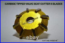 17x 3 Angle Cut Valve Seat Cutter Kit HEMI Big Block Motor 30-45-60 Deg CARBID