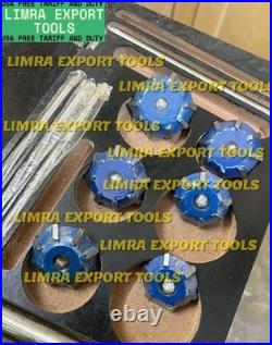 17x CHEVY 350 Small CARBIDE Block Series Head VALVE SEAT CUTTER KIT