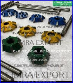 17x DAYTONA 3 ANGLE CUT CHRYSLER LA HEADS VALVE SEAT CUTTER SET CARBIDE TIPPED