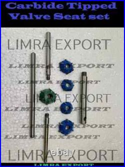 17x DAYTONA 3 ANGLE CUT CHRYSLER LA HEADS VALVE SEAT CUTTER SET CARBIDE TIPPED