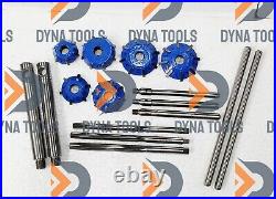 17x DYNA VALVE SEAT CUTTER KIT 3 ANGELS CUT 32-45-60 CARBIDE TIPPED BOXED