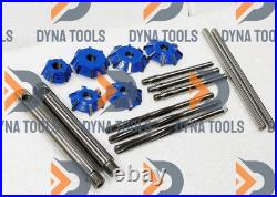 17x DYNA VALVE SEAT CUTTER KIT 3 ANGELS CUT 32-45-60 CARBIDE TIPPED BOXED