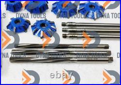 17x DYNA VALVE SEAT CUTTER KIT 3 ANGELS CUT 32-45-60 CARBIDE TIPPED BOXED