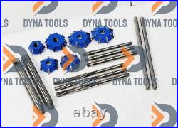 17x DYNA VALVE SEAT CUTTER KIT 3 ANGELS CUT 32-45-60 CARBIDE TIPPED BOXED