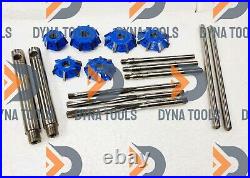 17x DYNA VALVE SEAT CUTTER KIT 3 ANGELS CUT 32-45-60 CARBIDE TIPPED BOXED