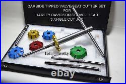 17x HARLEY DAVIDSON EVOLUTION TWIN CAM HEADS VALVE SEAT CUTTER CARBIDE TIPPED