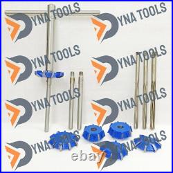 19x 4 Angle Cut Valve Seat Cutter Kit Chevy, Ford 2.02 -1.600 30-45-60-70 19x 4 Angle Cut Valve Seat Cutter Kit Chevy, Ford 2.02 -1.600 30-45-60-70