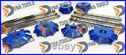 19x 4 Angle Cut Valve Seat Cutter Kit Chevy, Ford, Hemi Mopar, SB, BB CARBIDE TIPPED