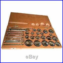 20 Pcs Valve Seat & Face Cutter Set For Vintage Car, Bikes With Wooden Box