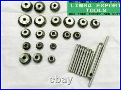 20 Piece Valve Seat & Face Cutter Set Of 20 Pcs Carbon Steel With Metal Box