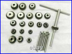 20 Piece Valve Seat & Face Cutter Set Of 20 Pcs Carbon Steel With Metal Box