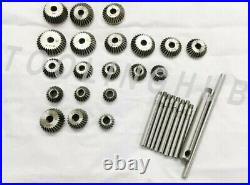 20 Piece Valve Seat & Face Cutter Set Of 20 Pcs Carbon Steel With Wooden Box