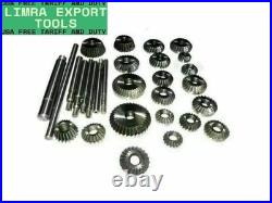 21 Piece Valve Seat & Face Cutter Set Of 21 Pcs Carbon Steel HCS with Metal Box