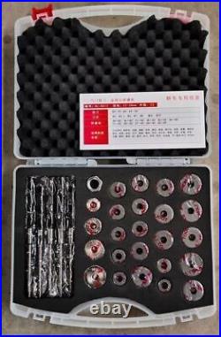 22-38mm 31Pcs/Set Valve Seat Reamer Motorcycle Car Repair Tool Kit Cutter Valve