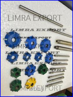 24xCarbide Tipped Valve Seat Cutter Set For Motorcycles With Reamers&Guides BEST