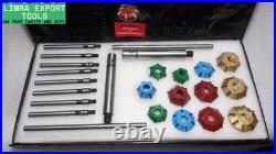 24x CARBIDE TIPPED VALVE SEAT CUTTER KIT SMALL BLOCK HEADS