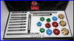 24x CARBIDE TIPPED VALVE SEAT CUTTER KIT SMALL BLOCK HEADS