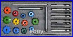24x CARBIDE TIPPED VALVE SEAT CUTTER KIT SMALL BLOCK HEADS