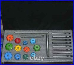 24x CARBIDE TIPPED VALVE SEAT CUTTER KIT SMALL BLOCK HEADS BEST