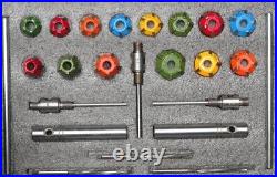 24x Motorcycles Heads Valve Seat Cutter Set CARBIDE TIPPED Guide Stem Reamers HS