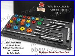 24x VALVE SEAT CUTTER KIT CARBIDE TIPPED KTM, HONDA, KAWASAKI, HYOSUNG HEADS BOXED 24x VALVE SEAT CUTTER KIT CARBIDE TIPPED KTM, HONDA, KAWASAKI, HYOSUNG HEADS BOXED