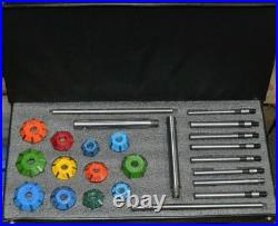 24x VALVE SEAT CUTTER SET CARBIDE TIPPED CHEVY, FORD, CLEAVLAND, MOPAR, HEMI, CHRYSLR