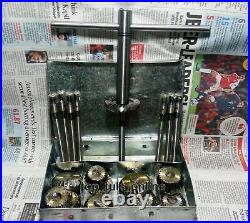 24x VALVE SEAT CUTTER TOOL KIT HIGH CARBON STEEL 12 CTR + 8 STEMS +2 ARBOR+ RODS