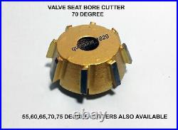 24x Valve Seat Cutter Set Carbide Tipped 12X CUTTER HEADS 8X GUIDES 2X ARBORS