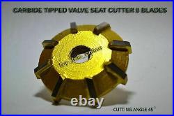 25x CARBIDE TIPPED VALVE SEAT CUTTER 30 41 mm 45 deg + ARBOR + STEM