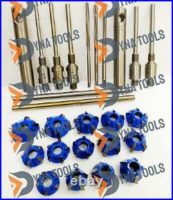 27x Motorcycles Valve Seat Cutting kit 5x GUIDE STEMS 4,4.5,5,5.5,6 mm