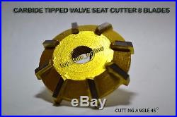 30-45-60 Degree VALVE SEAT CUTTERS KIT CARBIDE TIPPED WOODEN PACK