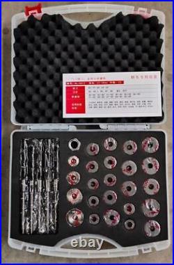 31Pcs Kit Valve Seat Reamer Valve Seat Cutter Motorcycle Car Repair Tool 22-38MM