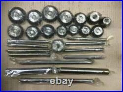 31 Pcs Valve Seat Cutter Set High Carbon Steel 21 Ctr + 8 Stems +2 Arbr+ Rods
