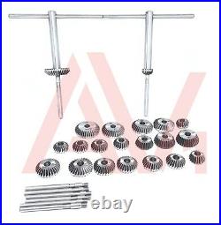 33 Piece Valve Seat Face Cutter Set Of 33 Pcs Carbon Steel In Metal Box Packing