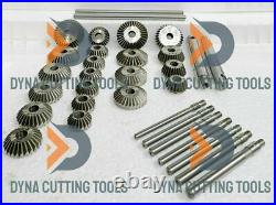 33 pcs HIGH CARBON STEEL VALVE SEAT CUTTER KIT 1.1/8 TO 2.1/8 45 DEG + 70 DEG 33 pcs HIGH CARBON STEEL VALVE SEAT CUTTER KIT 1.1/8 TO 2.1/8 45 DEG + 70 DEG