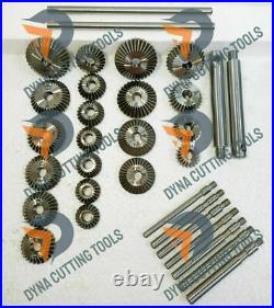 33 pcs HIGH CARBON STEEL VALVE SEAT CUTTER KIT 1.1/8 TO 2.1/8 45 DEG + 70 DEG 33 pcs HIGH CARBON STEEL VALVE SEAT CUTTER KIT 1.1/8 TO 2.1/8 45 DEG + 70 DEG