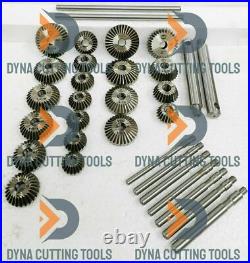 33 pcs HIGH CARBON STEEL VALVE SEAT CUTTER KIT 1.1/8 TO 2.1/8 45 DEG + 70 DEG 33 pcs HIGH CARBON STEEL VALVE SEAT CUTTER KIT 1.1/8 TO 2.1/8 45 DEG + 70 DEG