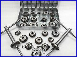33x VALVE SEAT CUTTER SET HIGH CARBON STEEL 1.3/16 TO 2.1/8 45 + 30+70 DEGREE