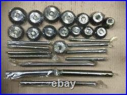 34 x VALVE SEAT TOOL KIT HIGH CARBON STEEL CUTTER FOR VINTAGE BLOCK HEADS